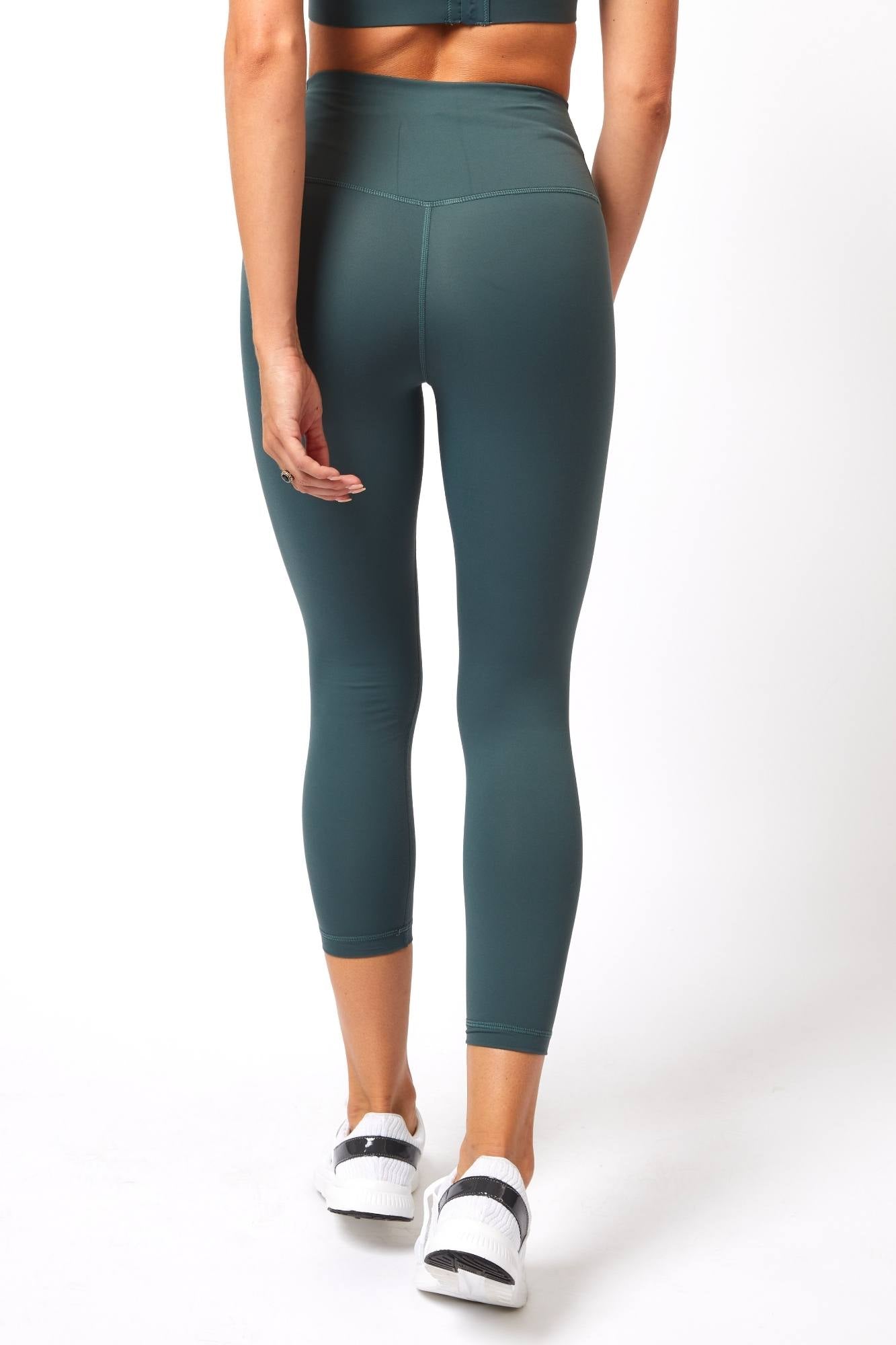 Elevate Leggings Dark Olive Green - Pokaba