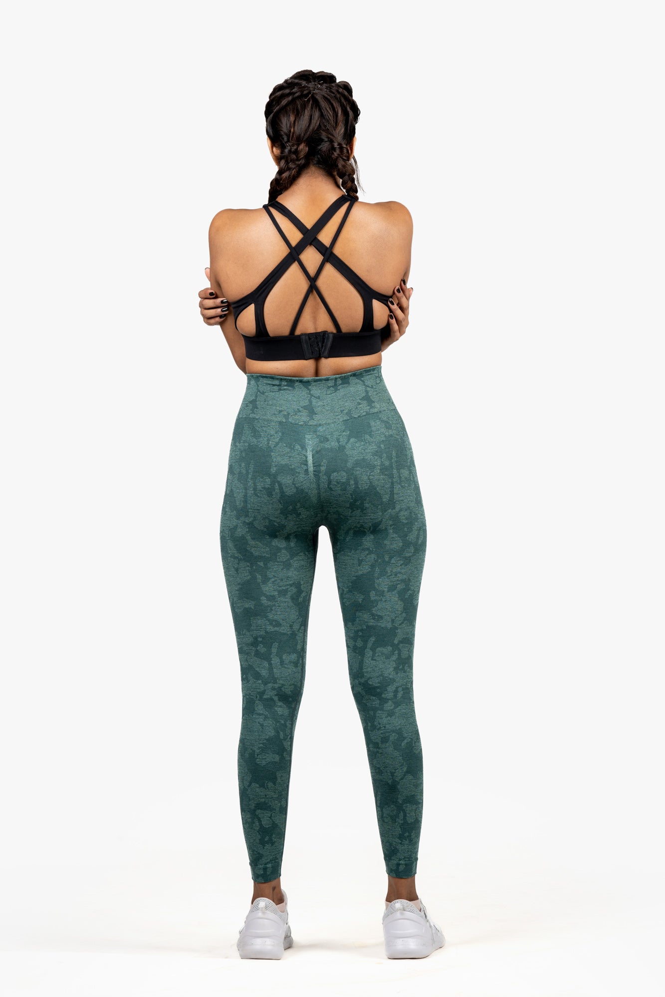Camo Scrunch Butt Leggings - Pokaba