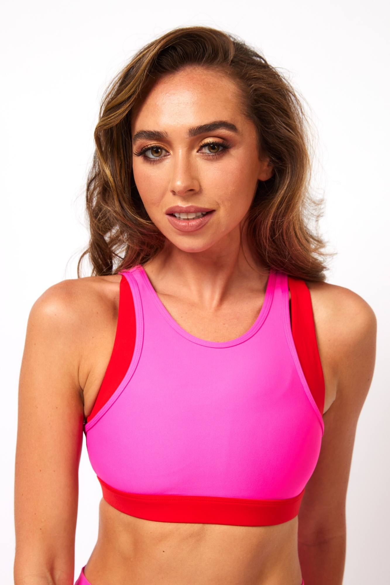 Layer Sports Bra Hot Pink – Pokaba
